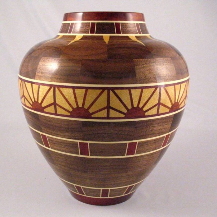 SEGMENTED WOODTURNING is precision work — so he got a Woodmaster Drum Sander