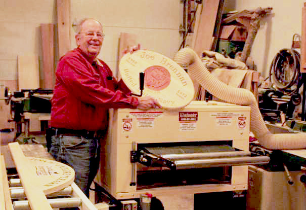 VETERANS, THANK YOU FOR YOUR SERVICE — Woodworker makes military service plaques with his Woodmaster Drum Sander