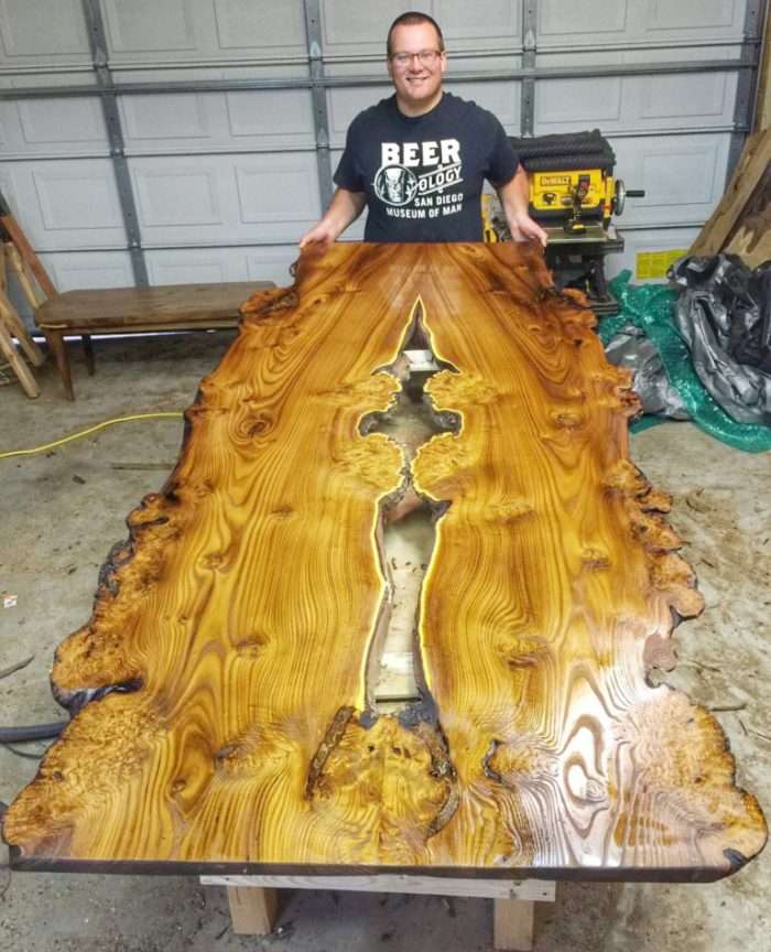 HE TURNS WEED TREES INTO FANTASTIC HIGH-END FURNITURE with his 50