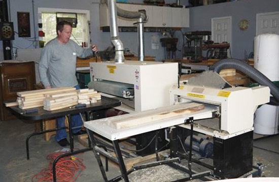 MAKE MONEY BUILDING TABLES with a Woodmaster Planer & Drum Sander